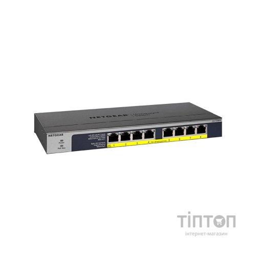 Комутатор мережевий Netgear GS108PP-100EUS