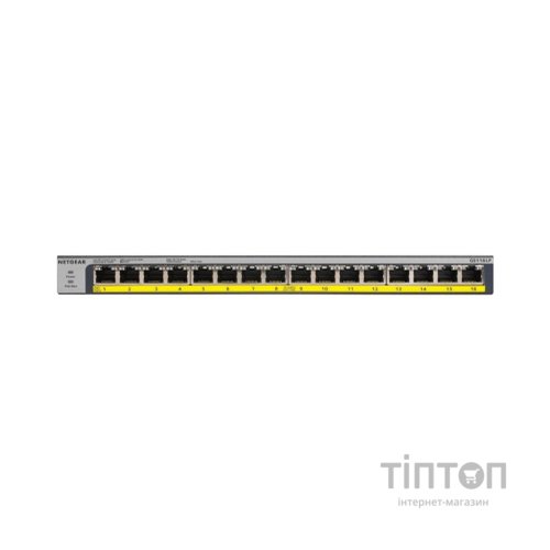 Комутатор мережевий Netgear GS116LP-100EUS