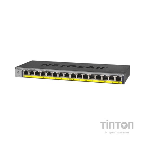 Комутатор мережевий Netgear GS116LP-100EUS
