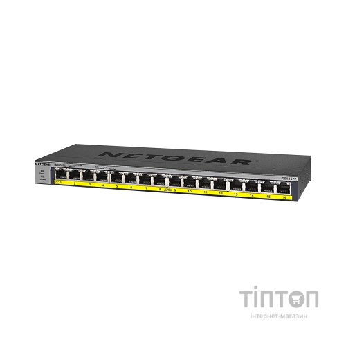 Комутатор мережевий Netgear GS116PP-100EUS
