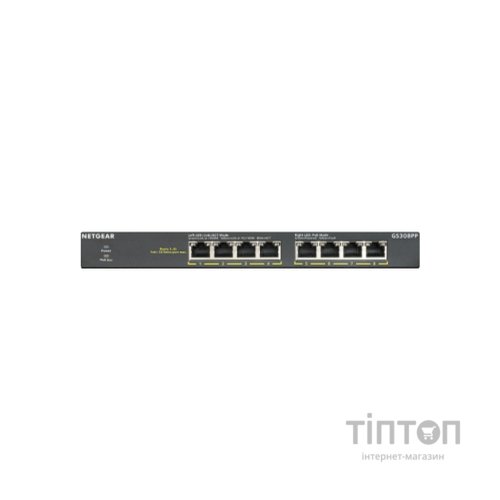 Комутатор мережевий Netgear GS308PP-100EUS
