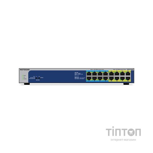 Комутатор мережевий Netgear GS516UP-100EUS