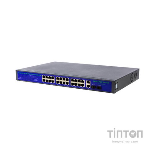 Комутатор мережевий PowerPlant POE2404L