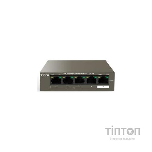 Комутатор мережевий Tenda TEF1105P-4-63W