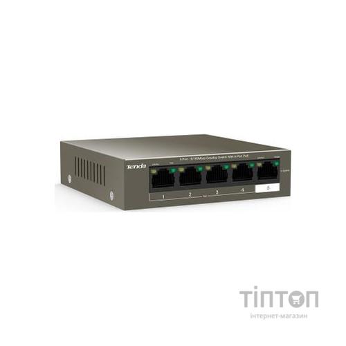 Комутатор мережевий Tenda TEF1105P-4-63W