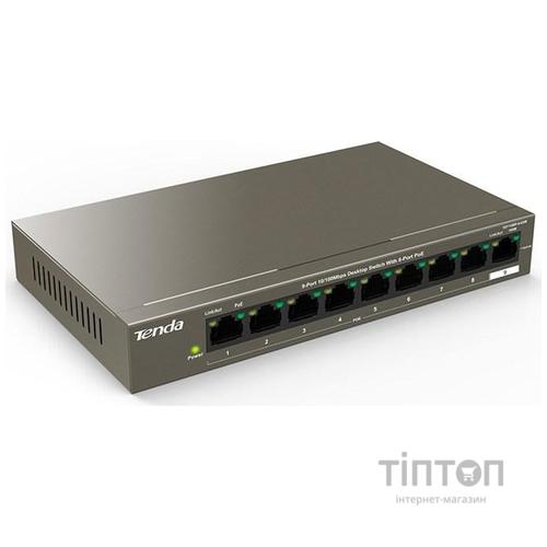 Комутатор мережевий Tenda TEF1109P-8-63W