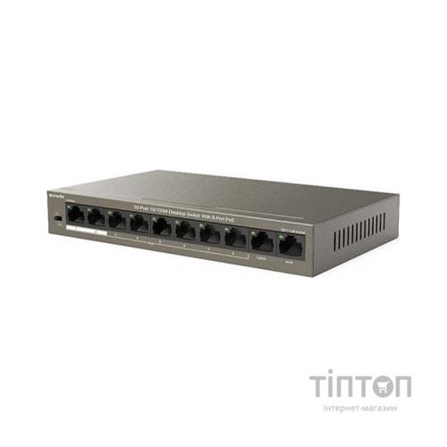 Комутатор мережевий Tenda TEF1110P-8-63W