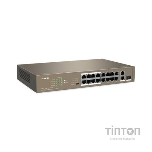 Комутатор мережевий Tenda TEF1118P-16-150W