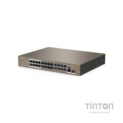 Комутатор мережевий Tenda TEF1126P-24-250W