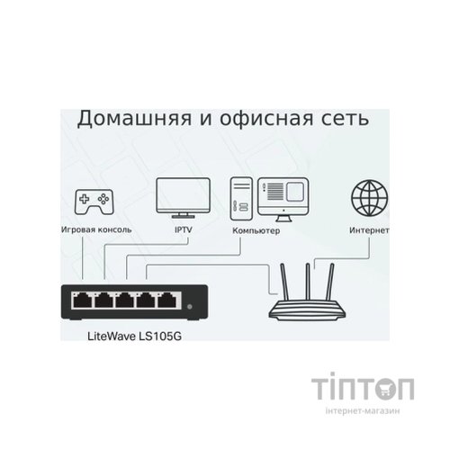 Комутатор мережевий TP-Link LS105G