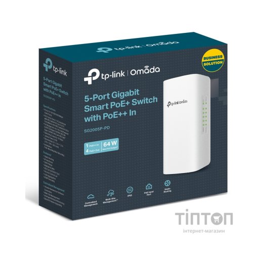 Комутатор мережевий TP-Link SG2005P-PD