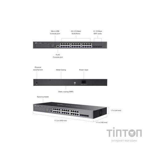 Комутатор мережевий TP-Link SG3428X-M2