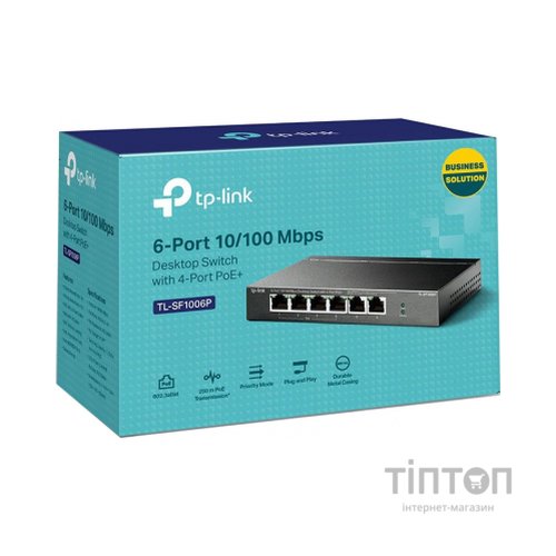 Комутатор мережевий TP-Link TL-SF1006P