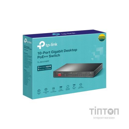Комутатор мережевий TP-Link TL-SG1210PP