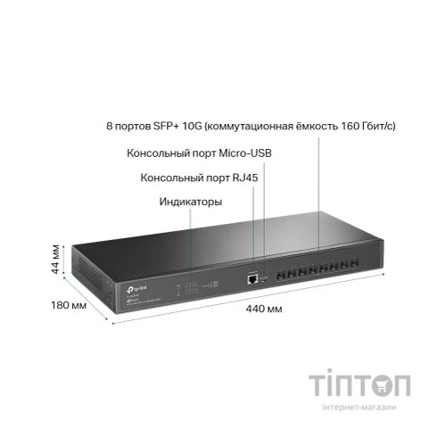 Комутатор мережевий TP-Link TL-SX3008F