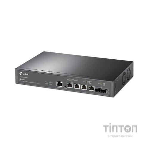 Комутатор мережевий TP-Link TL-SX3206HPP 2xSFP+ (10GE) 4x10GE LAN console+microUSB L2 JetStream 19" 1U (TL-SX3206HPP)
