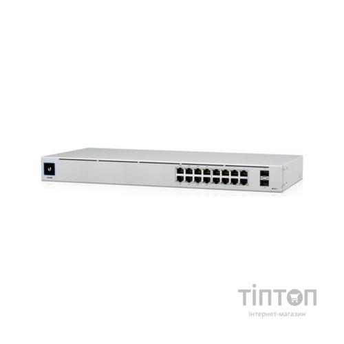 Комутатор мережевий Ubiquiti USW-16-POE