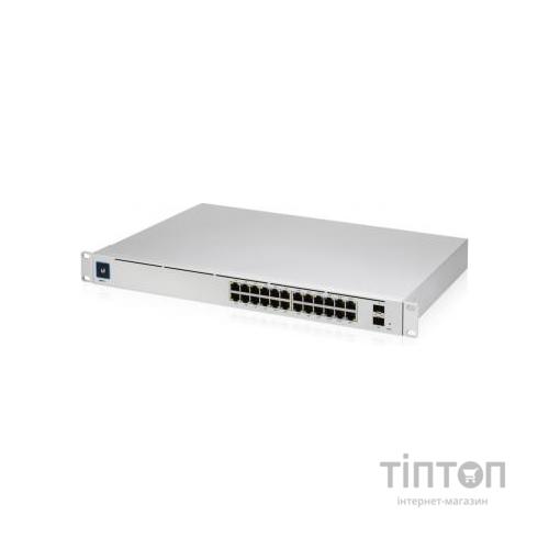 Комутатор мережевий Ubiquiti USW-24-POE