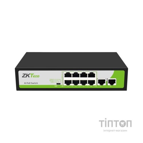 Комутатор мережевий ZKTeco ZK-PoE82N-120W