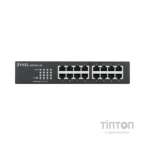 Комутатор мережевий ZyXel GS1100-16 (GS1100-16-EU0103F)