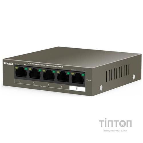 Комутатор Tenda TEG1105P-4-63W