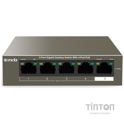 Комутатор Tenda TEG1105P-4-63W