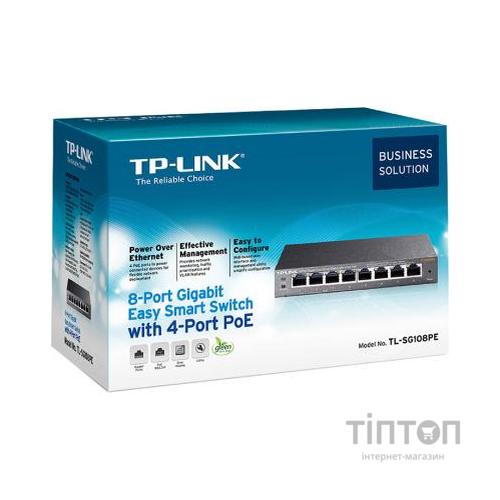 Комутатор TP-LINK TL-SG108PE