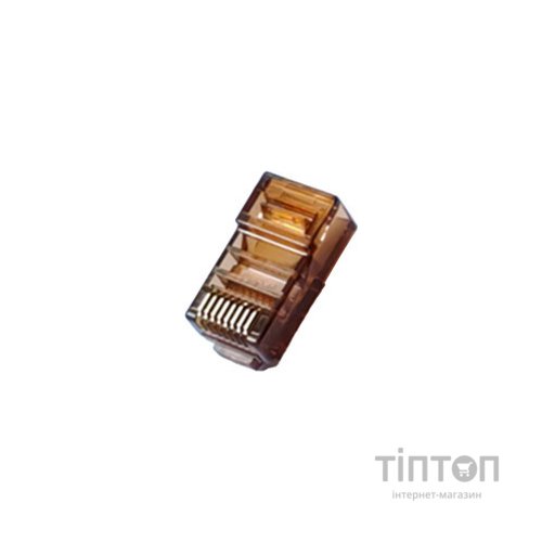Конектор Merlion RJ45 cat.5e UTP 8P8C Brown 100 шт (RJ45ML-BN / 05356)