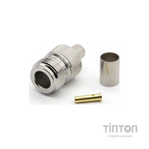 Конектор N Type Female обжим RG6/RG5/LMR-300/RG304/5D-FB/РК-75 Voltronic (YT42113)