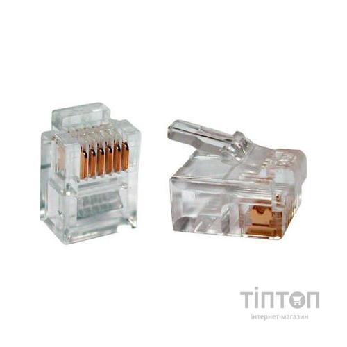 Конектор Patron RJ12 6P6C * 40 (CON-RJ-12-6P6C-40)