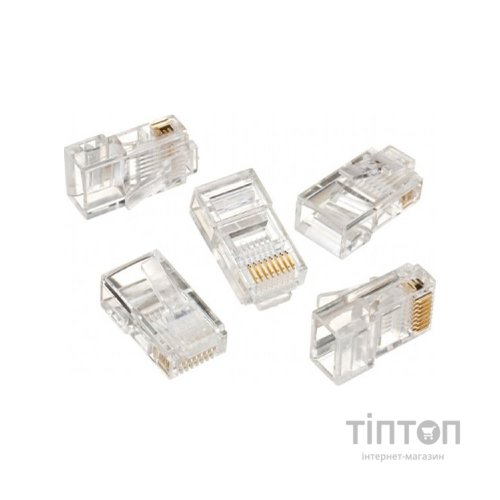 Конектор RJ45 cat.5e UTP 8P8C * 10 (позолоч. конт.) Cablexpert (LC-8P8C-001/10)