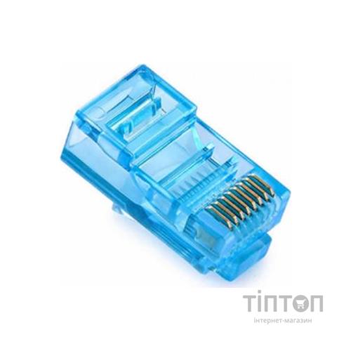 Конектор RJ45 cat.5e UTP 8P8C Blue 100 шт Merlion (05355)