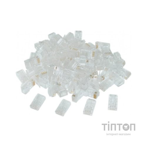 Конектор RJ45 cat.6 UTP 8P8C * 10 (позолоч. конт.) Cablexpert (LC-8P8C-002/10)