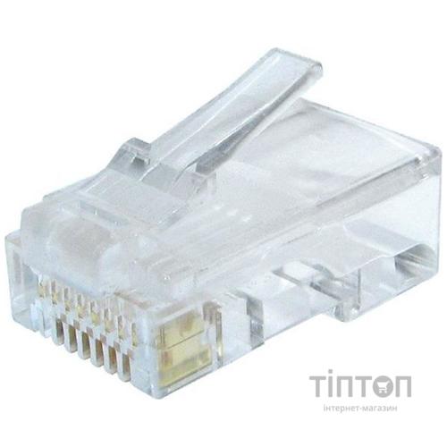 Конектор RJ45 cat.6 UTP 8P8C * 50 (позолоч. конт.) Cablexpert (LC-8P8C-002/50)