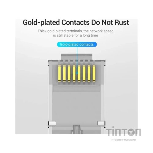 Конектор RJ45 FTP Cat.6 Modular 10 шт. Vention (IDFR0-10)