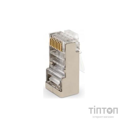 Конектор Vinga RJ-45 FTP 100 шт. (VCPCON8P8CFTP)