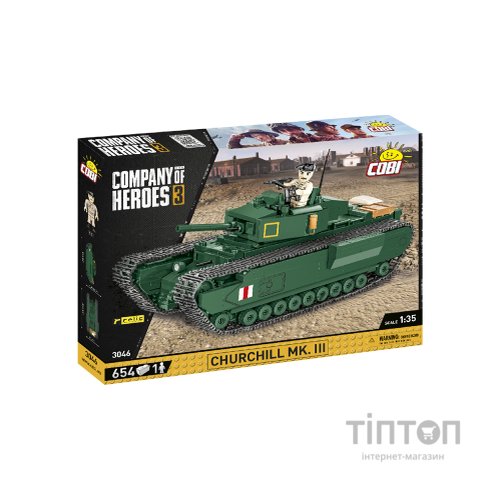 Конструктор Cobi Company of Heroes 3 Танк Mk III Черчілль, 654 деталей (COBI-3046)
