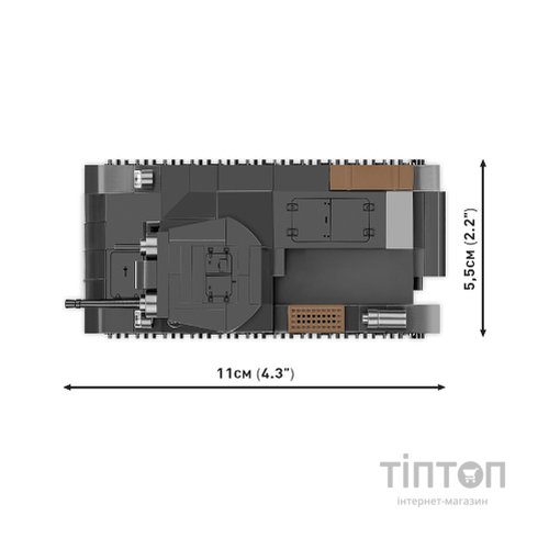Конструктор Cobi Друга Світова Війна Танк Panzer II, 250 деталей (COBI-2718)