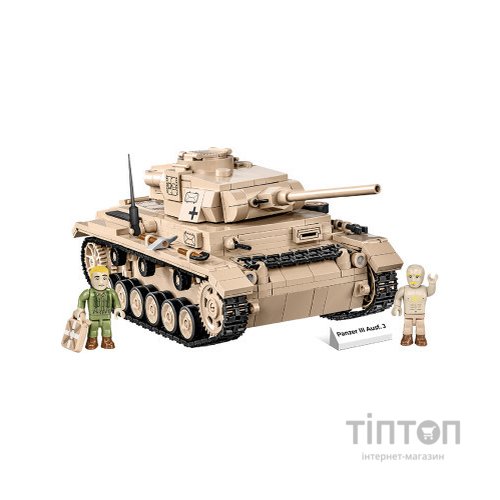 Конструктор Cobi Друга Світова Війна Танк Panzer III, 780 деталей (COBI-2562)