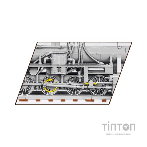 Конструктор Cobi Локомотив Kriegslokomotive Class 52 1:35, 2476 деталей (COBI-6281)