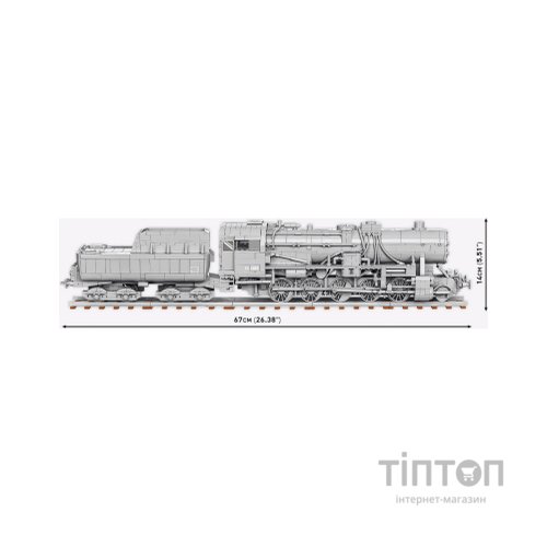 Конструктор Cobi Локомотив Kriegslokomotive Class 52 1:35, 2476 деталей (COBI-6281)