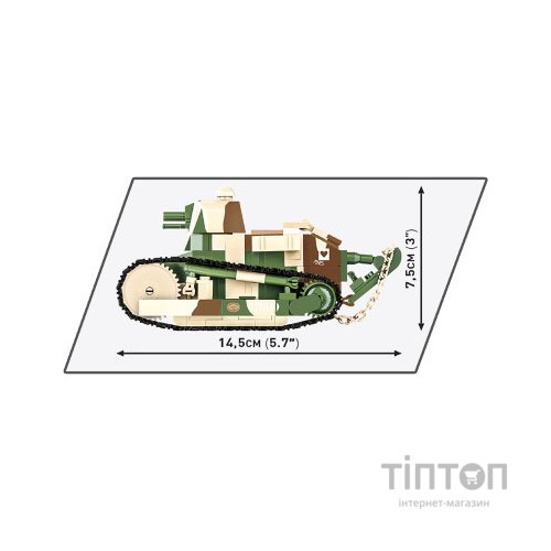 Конструктор Cobi Перша Світова Війна Танк Рено FT-17 Перемога, 304 деталей (COBI-2992)