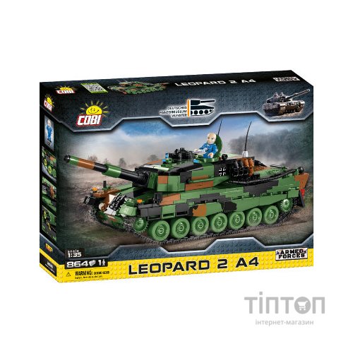 Конструктор Cobi Танк Леопард 2, 864 деталі (COBI-2618)