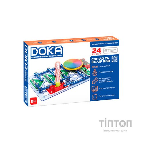 Конструктор DOKA електронний Світло та колір RGB (D70700)
