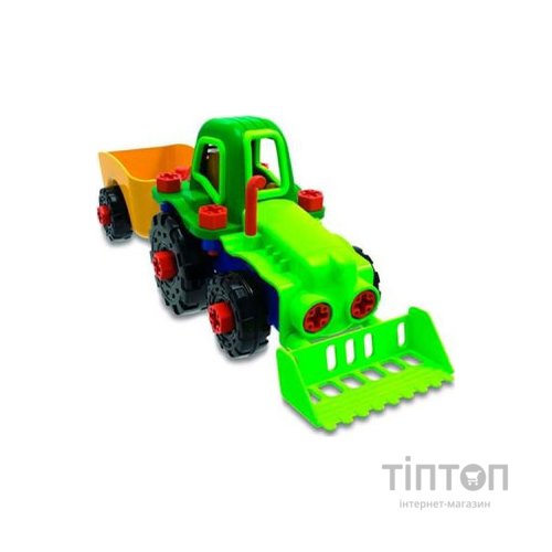 Конструктор EDU-Toys Трактор з інструментами (JS030)