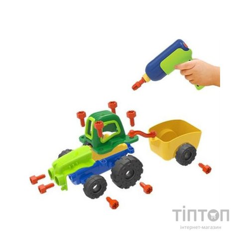 Конструктор EDU-Toys Трактор з інструментами (JS030)