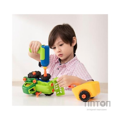 Конструктор EDU-Toys Трактор з інструментами (JS030)