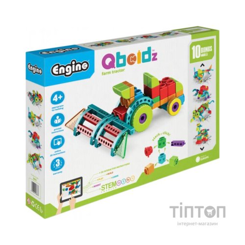 Конструктор Engino Qboidz Фермерський трактор з 10 бонусними (QB50)
