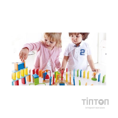 Конструктор Hape динамічний Ефект доміно Динамо 107 елемента (E1042)