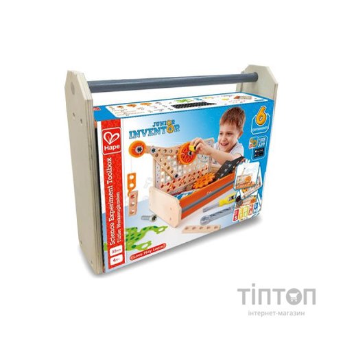 Конструктор Hape Junior Inventor Інструменти для експериментів 32 елемента (E3029)